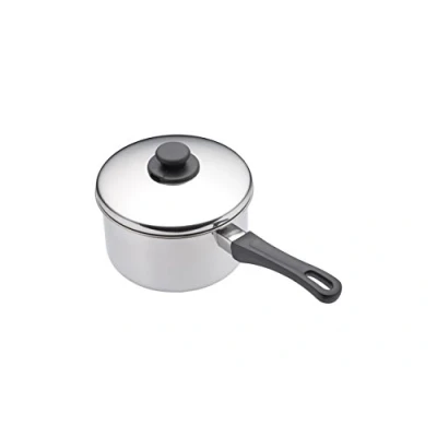 Imagen de KitchenCraft Cazo con Tapa de Acero Inoxidable, 12 x 5,5 cm 640 ml