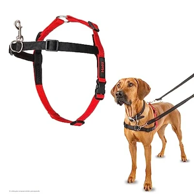 Imagen de Arnés de control frontal HALTI para evitar que tu perro tire la correa, Ajustable, Ligero y Fácil Usar. Adiestramiento canino antitirones perros grandes (Talla L)
