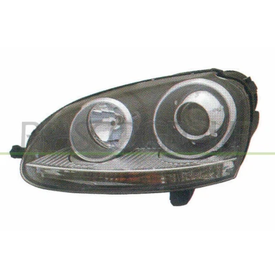 Imagen de PRASCO VG0374903 Faros derecha D2S/H7 Xenón con servomotor para reg. alcance luces VOLKSWAGEN: Golf 5