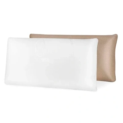 Imagen de Aitsse Almohada viscoelástica Aloe Vera Fresh 3D, Doble Cara Invierno y Verano. Termorreguladora, Transpirable, Funda Desenfundadle. Máximo Confort para el Descanso (135 cm)