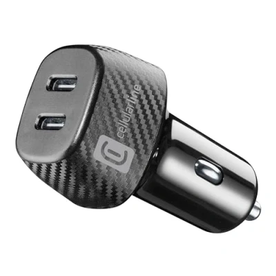 Imagen de Cargador coche CellularLine CAR MULTIPOWER, Universal, Tipo C, 40 W, Negro