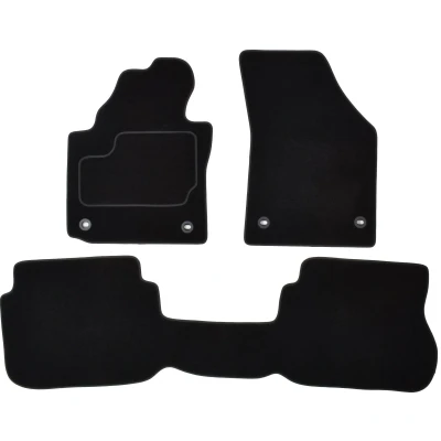 Imagen de MAMMOOTH A041 VW45 PRM 01 Juego de alfombrillas suelo textil delante y detrás 3 negro Adaptado VOLKSWAGEN: CADDY 3, 4 Kombi