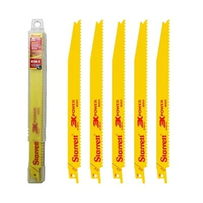 Imagen de Starrett Juego sierra bimetal para madera 6 diente blister 5u