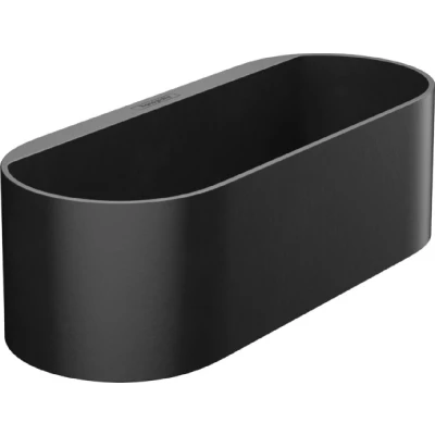 Imagen de hansgrohe WallStoris cesta baño profunda, repisa de almacenamiento, estanteria sin taladro, organizador baño, accesorios negro mate, 27912670