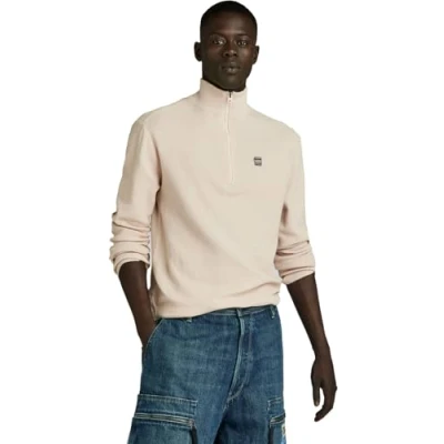 Imagen de G STAR RAW Moss Skipper Knit Sudadera, Beige Whitebait D24464 d631 1603, S para Hombre