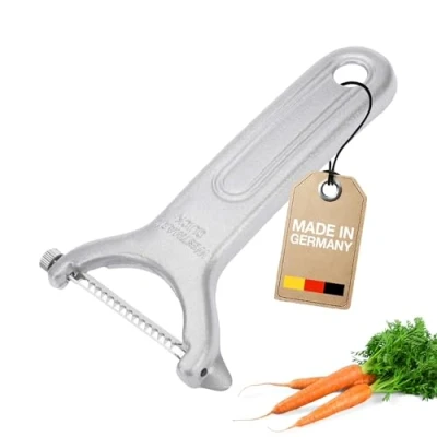 Imagen de Westmark Cortador en juliana, Pelador de vegetales, Quick Spezial, Cuchilla acero inoxidable dentado grueso, Aluminio, Color: gris/plateado, 60962270