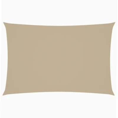 Imagen de vidaXL Toldo de Vela Rectangular Tela Oxford Beige 2x4 m Lona para Sombra