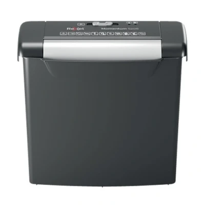 Imagen de Rexel 2104568EU Destructora para Casa y Pequeña Oficina Momentum S206, Corte en tiras, Adecuada Uso Doméstico, Papelera con Capacidad de 75 hojas (A4)