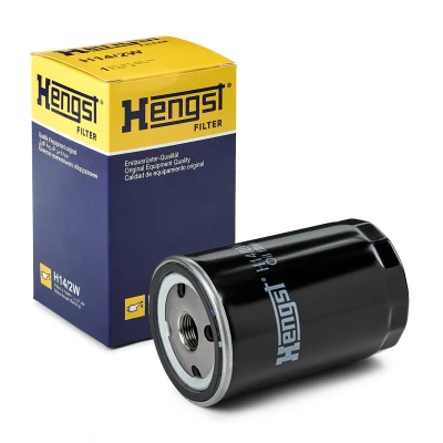 Imagen de HENGST FILTER H14/2W Filtro de aceite 3/4 16 UNF enroscable VOLKSWAGEN: GOLF 3, Transporter 4, 2, AUDI: A6 C4 Berlina, 100 Berlina