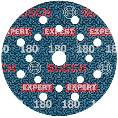 Imagen de Bosch 6x Disco de lija para láminas EXPERT O780, 125 mm (para Madera dura, Pintura sobre madera, Ø mm, Grano 180, Professional Accesorios Lijadora excéntrica)