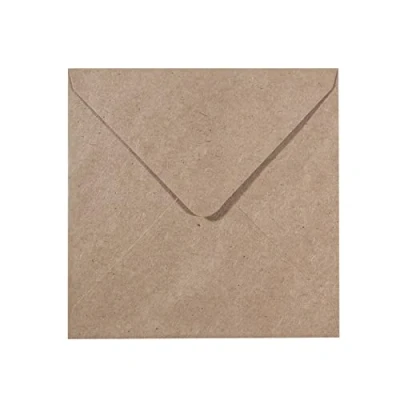 Imagen de Vaessen Creative Florence Sobres Para Tarjetas, Cuadrado Grande, Marrón Kraft, Set de 5, Tarjetas a Juego Disponibles
