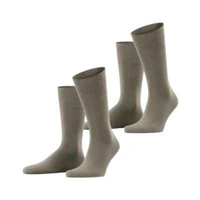 Imagen de ESPRIT Basic Uni 2 Pack M SO algodón unicolor pares, Calcetines Hombre, Verde (Thymian 7821), 43 46