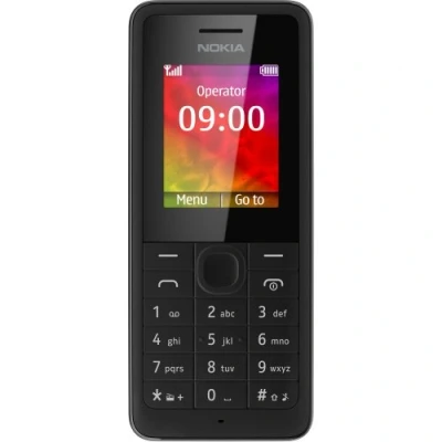 Imagen de Nokia 106 Teléfono móvil (4,57 cm (1.8&quot;), 160 x 128 Pixeles, LCD, 0,384 MB, Single SIM, MiniSIM) Negro