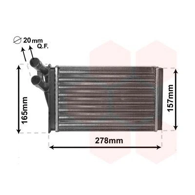 Imagen de VAN WEZEL 03006097 Radiador de Calefaccion AUDI: A4 B5 Avant, Berlina, 90 B3, VOLKSWAGEN: Passat GP Variant norauto,