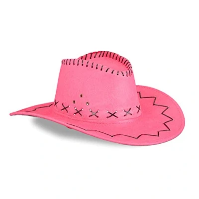 Imagen de Relaxdays Sombrero Vaquero, color rosa, 16 X 35,5 39 Cm (10024992_52) , color/modelo surtido