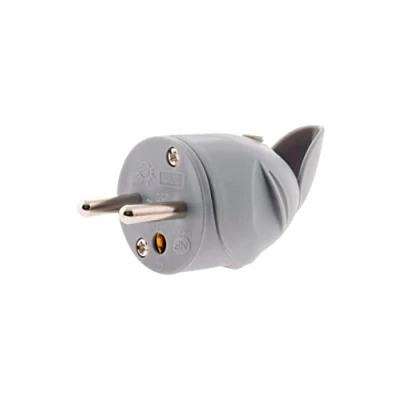 Imagen de Dio DIO043061 Enchufe macho (2 polos, salida lateral, color gris