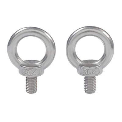 Imagen de newlng M8X13 Pernos de Ojo tornillo 304 Acero Inoxidable Rosca Macho Anillo Elevación Tornillos anilla Maquinaria Hombro 5 UNIDS