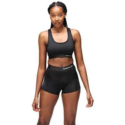 Imagen de Reebok Steffi Simone, Top Corto para Mujer, Negro, L
