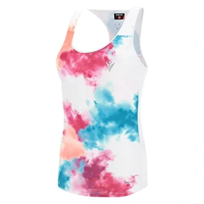 Imagen de Macron Run Start Scc Gaenor Tank Print Wht Printed/Ncor Wmn Camiseta, Mujer, Blanco Coral, S