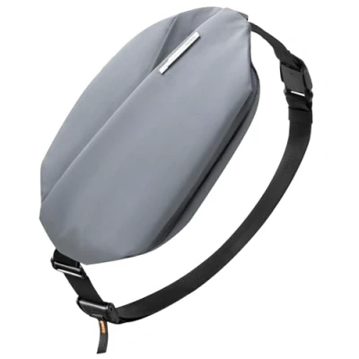 Imagen de Inateck Sling Bag X Elegante riñonera cruzada de 4L con correa ajustable para el hombro, resistente al agua, hombres, mujeres, viajes, uso diario, ciclismo, senderismo, gris oscuro, L