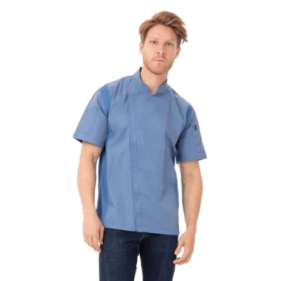Imagen de Chef Works Bcsz009skyl Chaqueta de Chef, Azul Celeste, L para Hombre