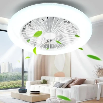 Imagen de Aigostar Ventilador Techo Alexa, con Luz, LED 40W, 4400LM, 2700K 6500K Regulable, Lampara Alexa Mando a Distancia y Gateway, Silencioso, 6 Velocidades, Diameter 50CM