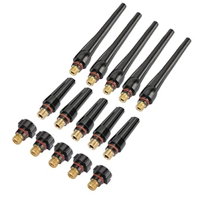 Imagen de TIG Back Cap Kit 57Y02 57Y03 57Y04, Pieza de antorcha repuesto para la soldadura WP 17/18/26(15pcs 57Y04)