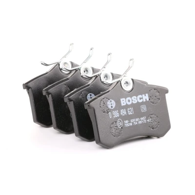 Imagen de BOSCH 0 986 494 621 Juego de pastillas freno Low Metallic con tornillos, instrucciones montaje VOLKSWAGEN: Golf Plus / Crossgolf norauto,