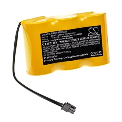 Imagen de vhbw Batería no Recargable Compatible con ABB IRB 1400 M2000, M2000A, M2004, 140 M2000 Robot Industrial (17000 mAh, 10,8 V, Li SOCl2)