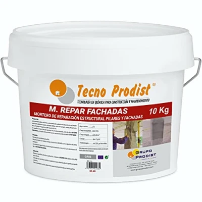 Imagen de M REPAR FACHADAS de Tecno Prodist (10 Kg) Mortero estructural para reparaciones fachadas, cornisas, pilares. Contiene cemento, áridos y fibras especiales