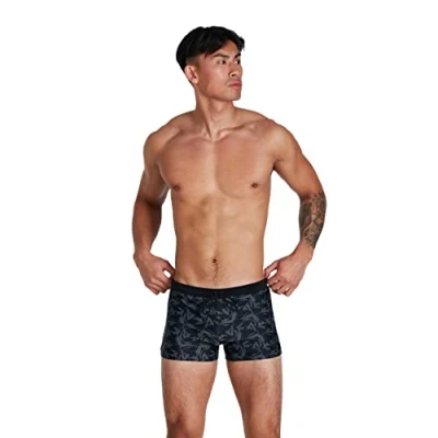 Imagen de Speedo Aquashort Valmilton de Hombre, Negro/Carbón USA, 30 (ES 75 CM)