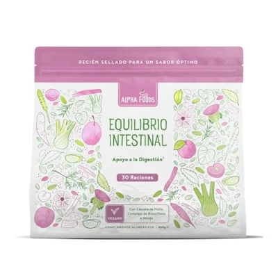 Imagen de Fibra en Polvo 450 g de con Cáscara Psyllium, Inulina (Prebiótica), Raíz Regaliz y Probioticos 3.2 Mil Millones UFC Apoyar la Salud Intestinal Vegano Alpha Foods