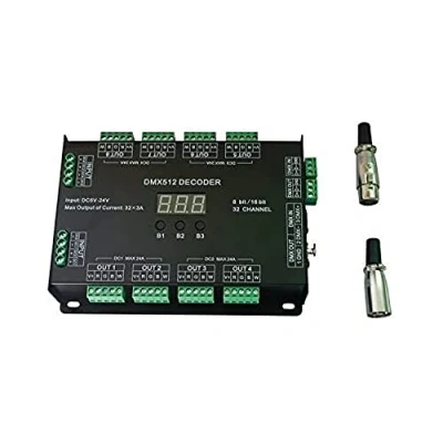 Imagen de 32CH RGBW DMX512 Decoder 8 Bit/16 Bit LED Controller 32 Channels Driver Strip Light DIM/CT/RGB/RGBW Controllder DC5V 24V