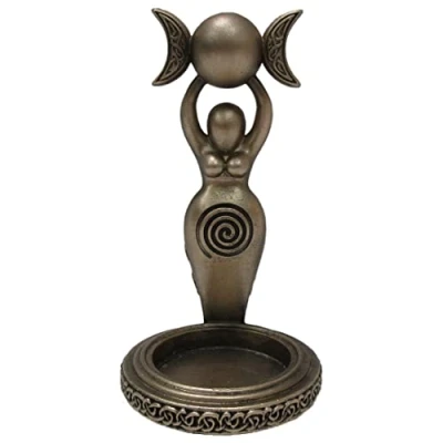Imagen de Nemesis Now Portavelas de té en Espiral, Dorado, 12 cm, Bronce Resina