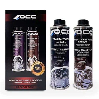 Imagen de OCC MOTOR SPORT Pack Tratamiento Diesel Coche + Limpiainyectores Profesional Aditivos pre ITV ZOCCA0007