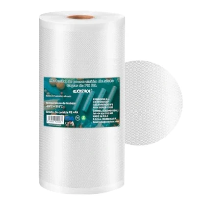 Imagen de EXNIMA, Rollos para Maquinas de Sellado al Vacío o Bolsas Envasar 2, 4, 6 u 8 und 28x1500cm, Perfectas Conservación Alimentos, Utensilios Cocina