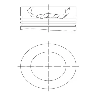 Imagen de Pistón MAHLE ORIGINAL 028 PI 00155 001
