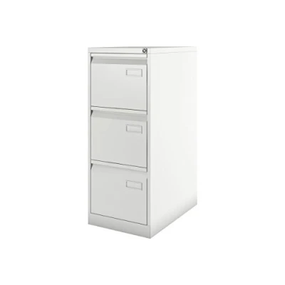 Imagen de BISLEY Light H61101 Armario, einbahnig, DIN A4, 3 cajones, HR de Acero, 696 Tráfico Color Blanco, 62.2 x 41.3 101.6 cm