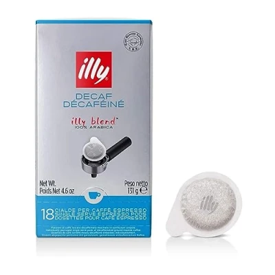 Imagen de illy, Café En Dosettes E.S.E. Décafeiné 1 boîte de 18 monodoses