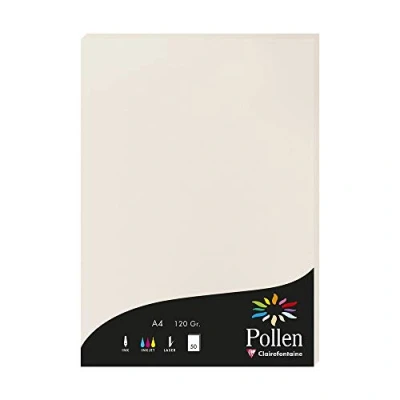 Imagen de Clairefontaine Pollen Papel de calco, 21 x 29,7 cm, color gris perla