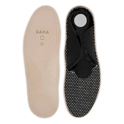 Imagen de Bama Plantillas de Piel Primera Calidad para Zapatos Ortopédicas y Anatómicas una Mayor Comodidad Soporte Unisex Antideslizantes Hechas Cuero Genuino 1 Par 45 EUR