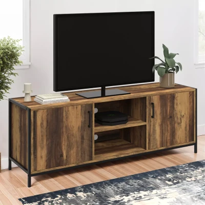 Imagen de Mueble de TV HAWKINS 140 cm 2 puertas diseño industrial
