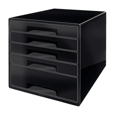 Imagen de Leitz Buc de 5 cajones, Organizador escritorio, Negro/Blanco, Dual Colour, 52531095