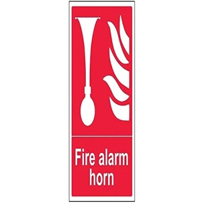 Imagen de vsafety 13008 au s fuego alarma cuerno equipo sv206: v223ign, vinilo autoadhesivo, vertical, 200 mm x 300