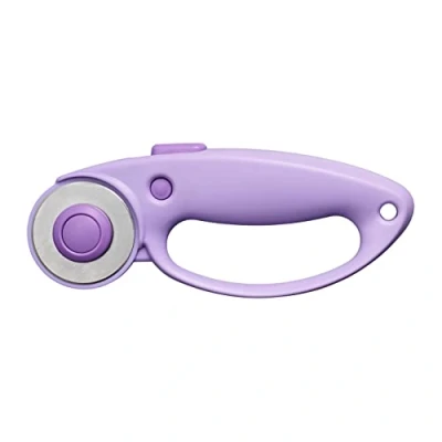 Imagen de Fiskars Cúter rotatorio, Cuchilla giratoria con mango de bucle, Para diestros y zurdos, 45 mm, Ultra Lilac (Violeta), 1066464
