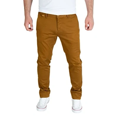 Imagen de PITTMAN Andrew Pantalones Chinos para Hombres Slim Fit Elásticos Hombres, Marrón (Toffee 181031), W30/L30