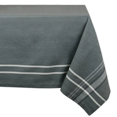 Imagen de DII Mantel de Estilo rústico con Rayas francesas, 60 x 84 Pulgadas, Color Gris Cambray