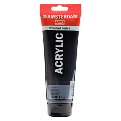 Imagen de Amsterdam Standard Series Colores Acrílicos Tubo 250 ml Negro Óxido 735 (17127350)