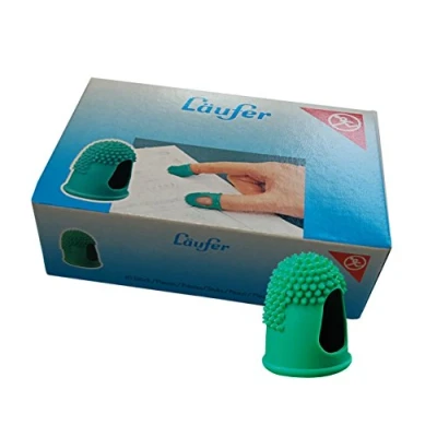 Imagen de Läufer Blattwender (Thermoplastischer Kautschuk) 77211 Espátula para Hojas (tamaño 2, diámetro, hipoalergénica), Caucho termoplástico, Verde, Größe 15 mm ø, 10