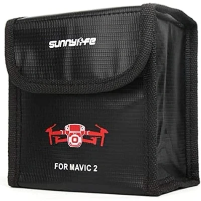 Imagen de YUNIQUE GREEN CLEAN POWER Bolsa de Seguridad Para Baterías RC Funda Protectora Anti Explosión Lipo Carga Resistente al Fuego, Dimensiones 115x110x73 mm 2 DJI MAVIC